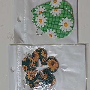 Floral Print Double-sided Earrings